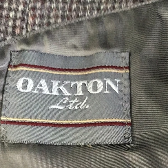 Vintage grey plaid wool blazer 40R - Picture 9 of 12